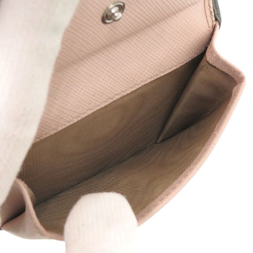 Prada Saffiano Leather Gray Pink Bifold Wallet 0064 - Picture 6 of 8